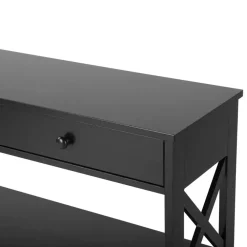 Beliani MONTGOMERY - Consoletafel - Zwart - MDF