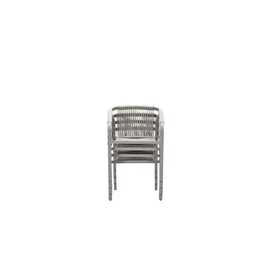 Garden Impressions Monti dining fauteuil - taupe - rope grey sand - valley sand