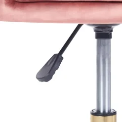 Beliani MONTICELLO - Bureaustoel - Roze - Fluweel
