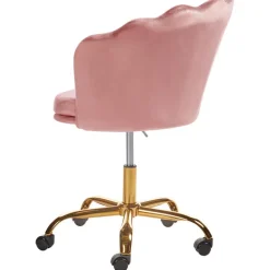 Beliani MONTICELLO - Bureaustoel - Roze - Fluweel