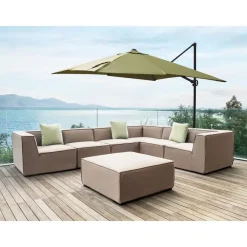 Beliani MONZA II - Zweefparasol - Groen - Polyester
