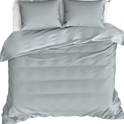 Moodit Dekbedovertrek Basil Stone Blue - Tweepersoons - 200 x 220 cm - Katoen