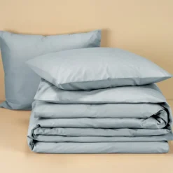 Moodit Dekbedovertrek Basil Stone Blue - Tweepersoons - 200 x 220 cm - Katoen