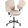 Bureaustoelen|Bureaustoelen-Leen Bakker MORAGA - Bureaustoel - Beige - Bouclé