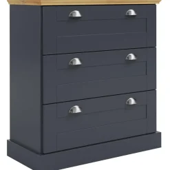 Loft24 Motala - Commode met 3 laden en grijs hout effect