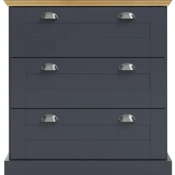 Loft24 Motala - Commode met 3 laden en grijs hout effect