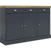 Dressoirs-Loft24 Motala - Dressoir met 3 deuren en 3 laden grijs