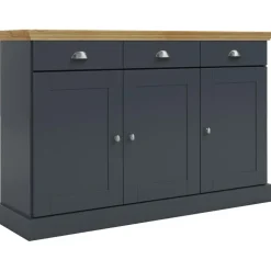 Dressoirs-Loft24 Motala - Dressoir met 3 deuren en 3 laden grijs