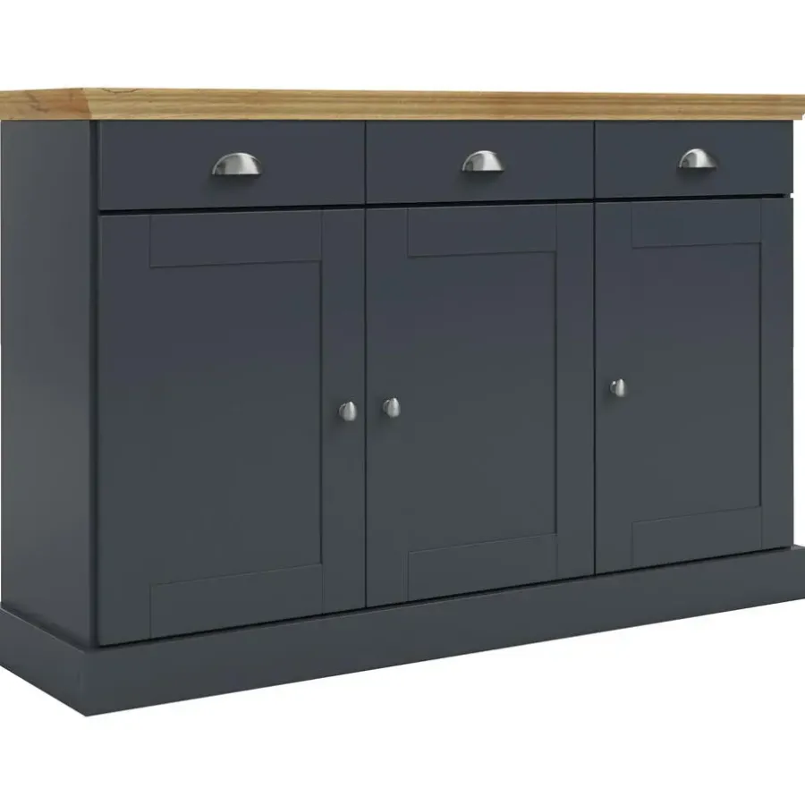 Dressoirs-Loft24 Motala - Dressoir met 3 deuren en 3 laden grijs