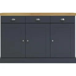 Dressoirs-Loft24 Motala - Dressoir met 3 deuren en 3 laden grijs