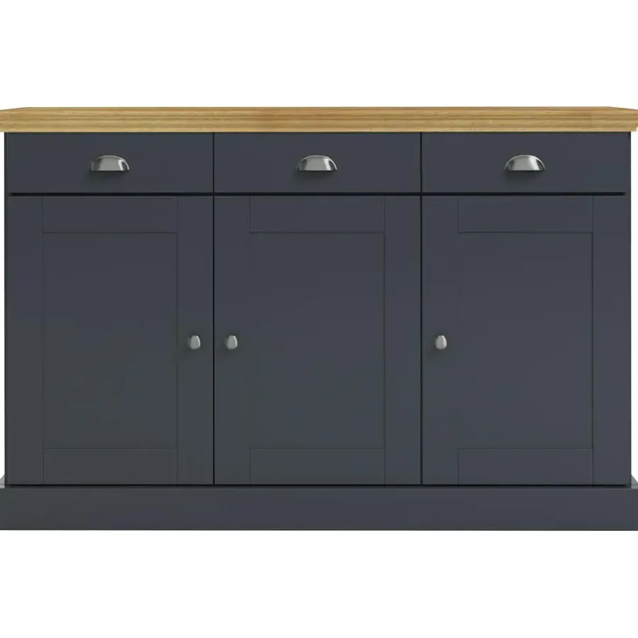 Dressoirs-Loft24 Motala - Dressoir met 3 deuren en 3 laden grijs