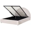Leen Bakker MOUZON - Bed met opbergruimte - Lichtbeige - 140 x 200 cm - Stof