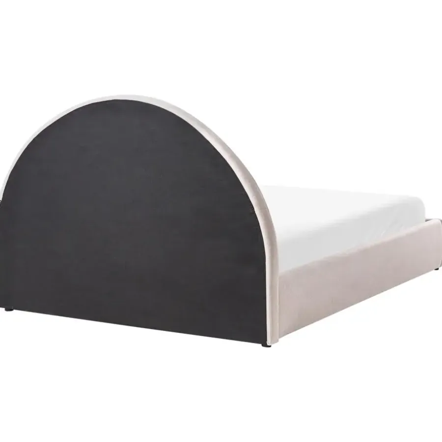 Leen Bakker MOUZON - Bed met opbergruimte - Lichtbeige - 140 x 200 cm - Stof