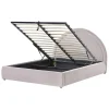 Twijfelaars-Leen Bakker MOUZON - Bed met opbergruimte - Beige - 140 x 200 cm - Stof