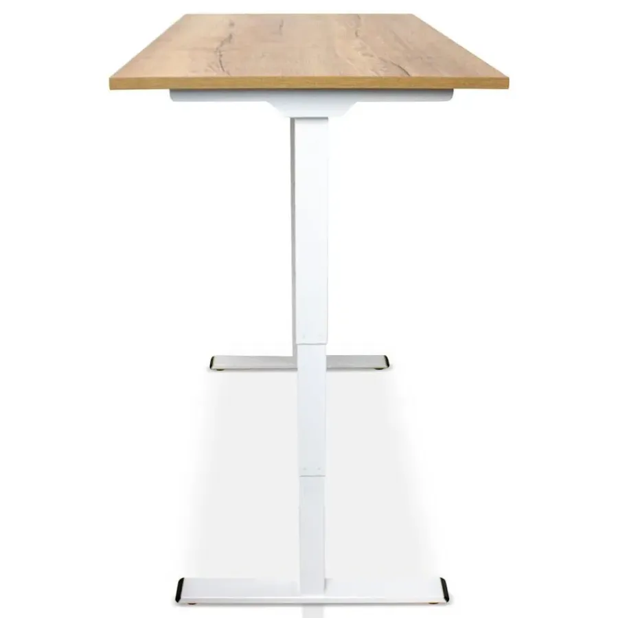 Zit-Sta-Bureaus-Lineaflex MRC MRC COMFORT elektrisch ARBO zit-sta bureau - 180x80cm - wit - robuust eiken