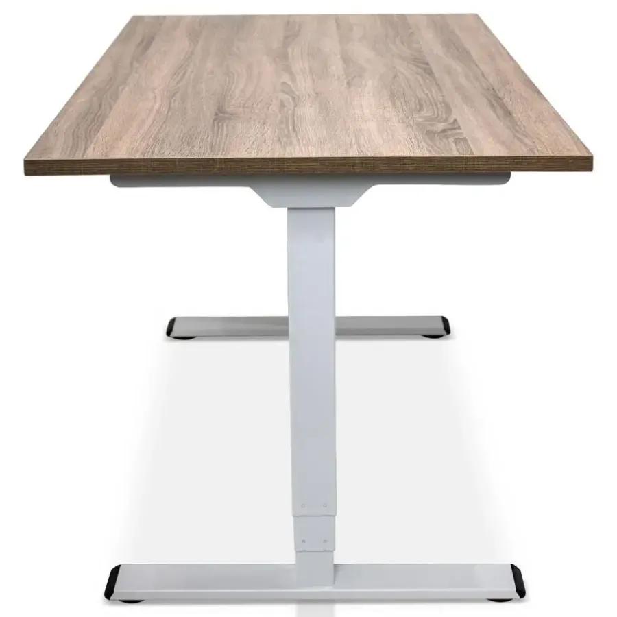 Zit-Sta-Bureaus-Lineaflex MRC MRC COMFORT elektrisch ARBO zit-sta bureau - 160x80cm - wit - midden eiken