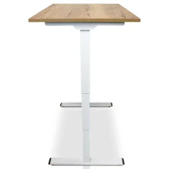 Lineaflex MRC MRC COMFORT elektrisch ARBO zit-sta bureau - 140x80cm - wit - robuust eiken
