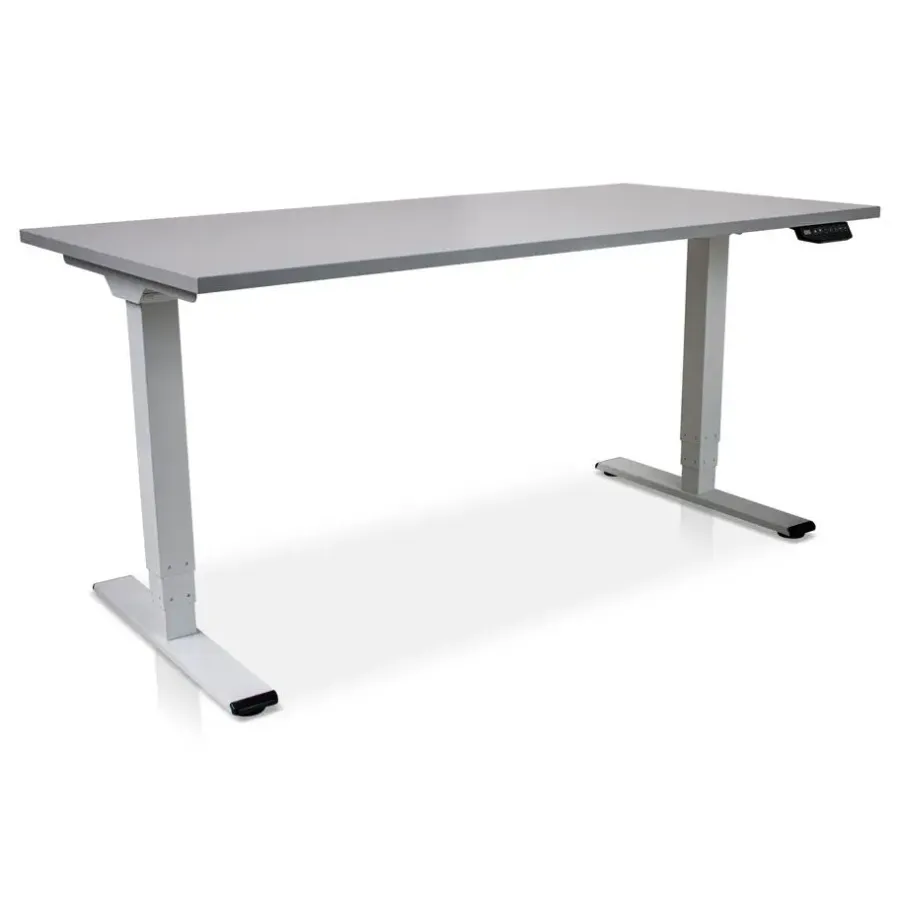Zit-Sta-Bureaus-Lineaflex MRC MRC COMFORT elektrisch ARBO zit-sta bureau - 180x80cm - wit - grijs