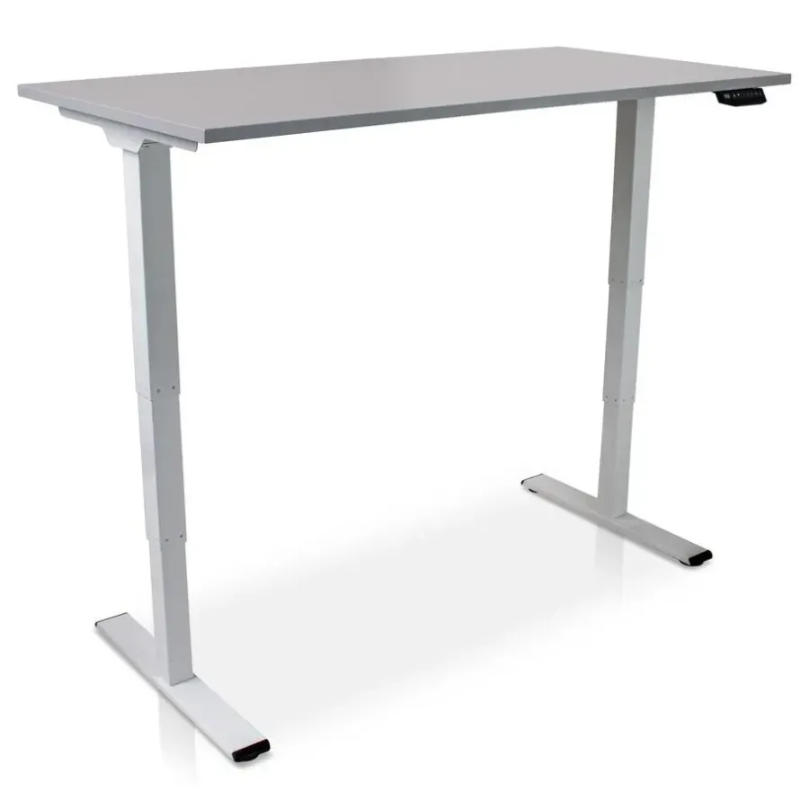 Zit-Sta-Bureaus-Lineaflex MRC MRC COMFORT elektrisch ARBO zit-sta bureau - 180x80cm - wit - grijs