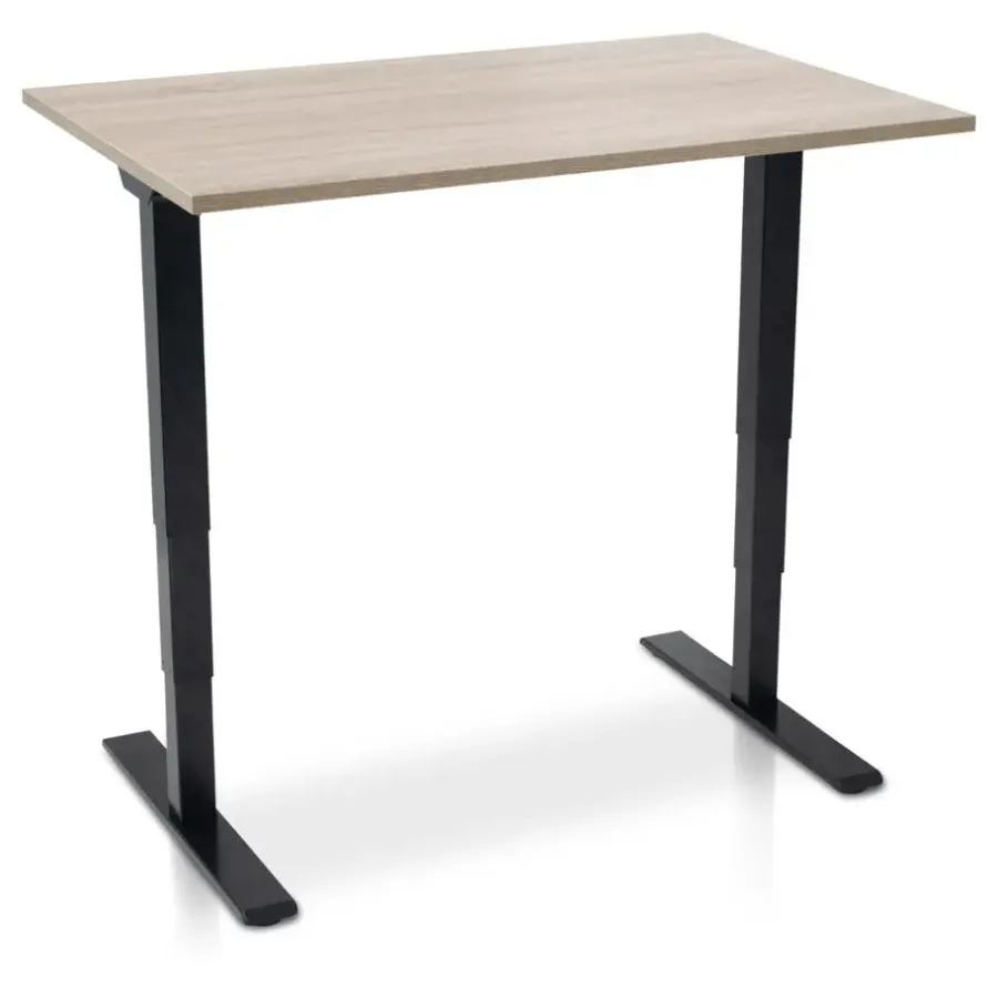 MRC COMFORT Set - Zit-sta bureau + stoel - 140x80 - midden eiken