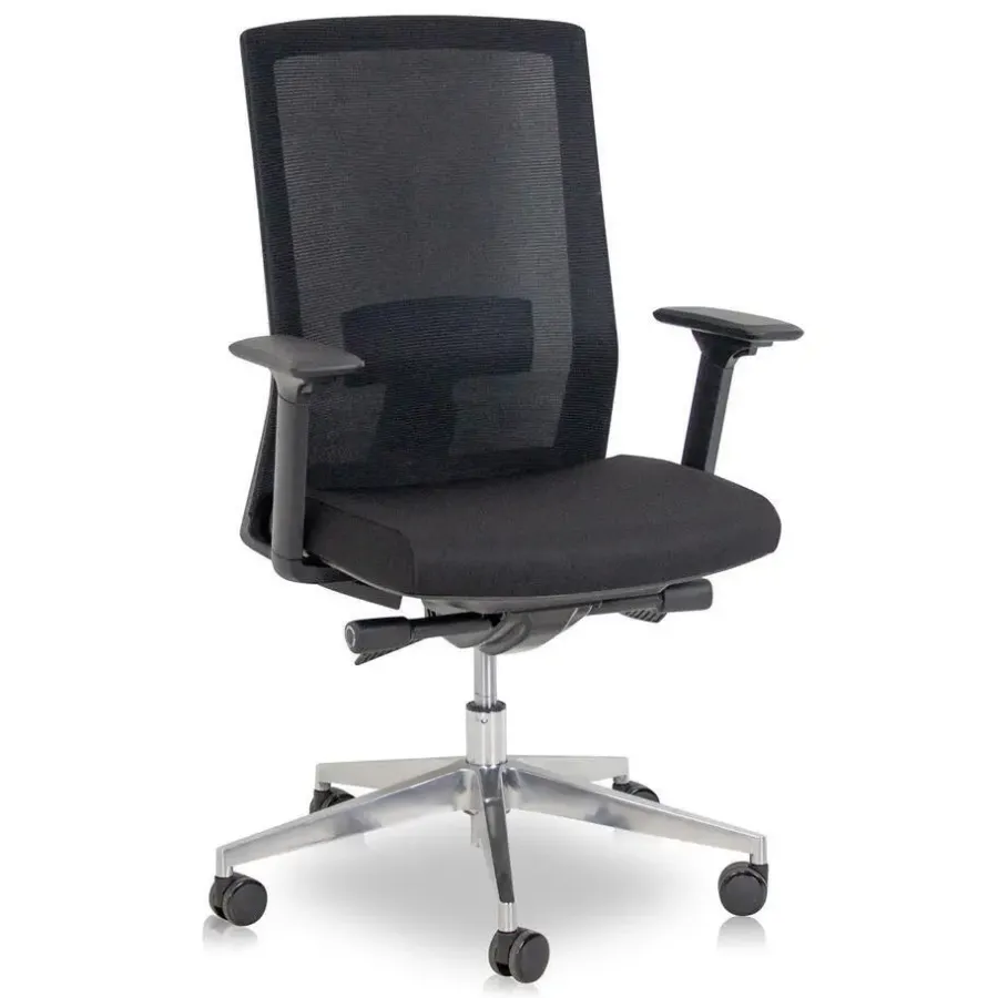 MRC COMFORT Set - Zit-sta bureau + stoel - 140x80 - midden eiken