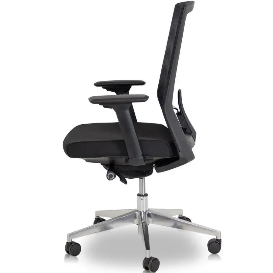 MRC COMFORT Set - Zit-sta bureau + stoel - 140x80 - midden eiken