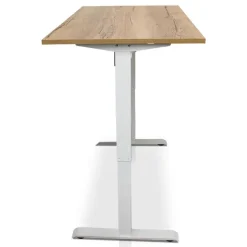 Zit-Sta-Bureaus-Lineaflex MRC MRC EASY elektrisch ARBO zit-sta bureau - 120x80cm - wit - robuust eiken