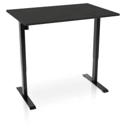 Zit-Sta-Bureaus-Lineaflex MRC MRC EASY elektrisch ARBO zit-sta bureau - 120x80cm - zwart - zwart eiken