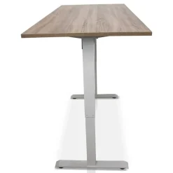 Zit-Sta-Bureaus-Lineaflex MRC MRC EASY elektrisch ARBO zit-sta bureau - 160x80cm - wit - midden eiken