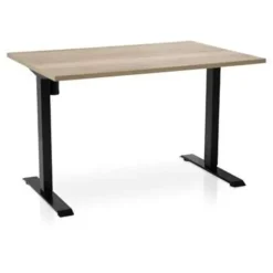 MRC EASY Set - Zit-sta bureau + bureaustoel - 140x80 - robuust eiken
