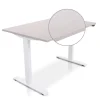 Zit-Sta-Bureaus-Lineaflex MRC MRC EASY Zit-Sta Bureau – Elektrisch Verstelbaar – 140x80 cm – Blad Sand Grey