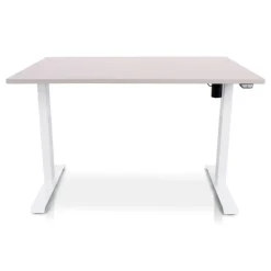 Zit-Sta-Bureaus-Lineaflex MRC MRC EASY Zit-Sta Bureau – Elektrisch Verstelbaar – 140x80 cm – Blad Sand Grey