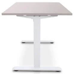 Zit-Sta-Bureaus-Lineaflex MRC MRC EASY Zit-Sta Bureau – Elektrisch Verstelbaar – 140x80 cm – Blad Sand Grey