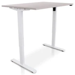Zit-Sta-Bureaus-Lineaflex MRC MRC EASY Zit-Sta Bureau – Elektrisch Verstelbaar – 140x80 cm – Blad Sand Grey