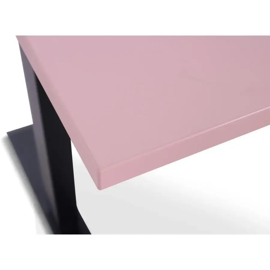Lineaflex MRC MRC EASY Zit-Sta Bureau – Elektrisch Verstelbaar – 140x80 cm – Blad Dusty Rose