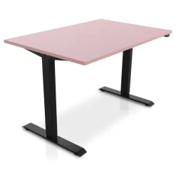 Lineaflex MRC MRC EASY Zit-Sta Bureau – Elektrisch Verstelbaar – 140x80 cm – Blad Dusty Rose