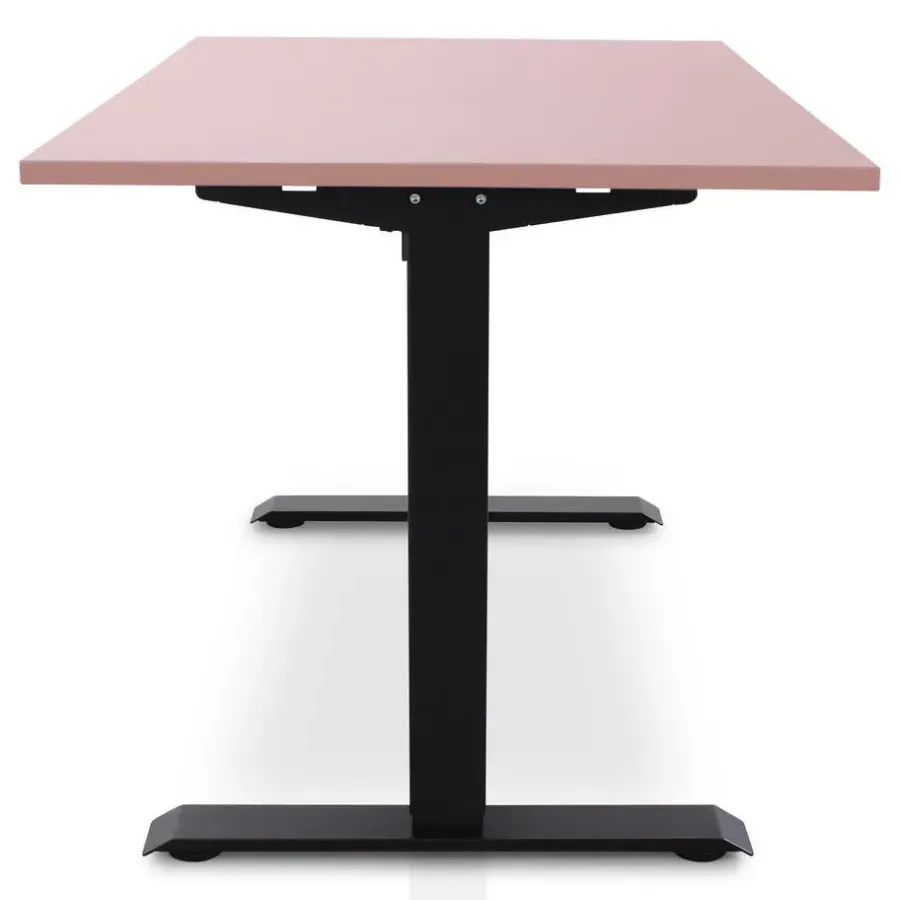 Lineaflex MRC MRC EASY Zit-Sta Bureau – Elektrisch Verstelbaar – 120x80 cm – Blad Dusty Rose