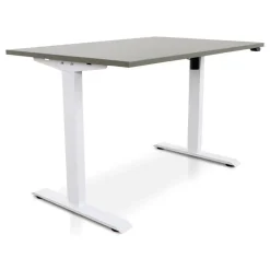 Zit-Sta-Bureaus-Lineaflex MRC MRC EASY Zit-Sta Bureau – Elektrisch Verstelbaar – 140x80 cm – Blad Forest Green
