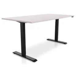 Zit-Sta-Bureaus-Lineaflex MRC MRC EASY Zit-Sta Bureau – Elektrisch Verstelbaar – 160x80 cm – Blad Sand Grey