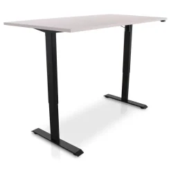 Zit-Sta-Bureaus-Lineaflex MRC MRC EASY Zit-Sta Bureau – Elektrisch Verstelbaar – 160x80 cm – Blad Sand Grey