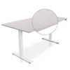 Zit-Sta-Bureaus-Lineaflex MRC MRC EASY Zit-Sta Bureau – Elektrisch Verstelbaar – 160x80 cm – Blad Sand Grey