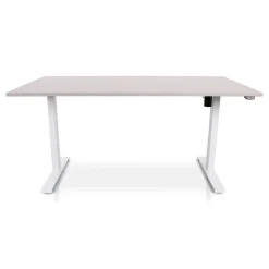 Zit-Sta-Bureaus-Lineaflex MRC MRC EASY Zit-Sta Bureau – Elektrisch Verstelbaar – 160x80 cm – Blad Sand Grey