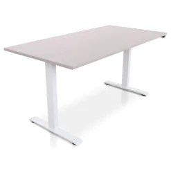 Zit-Sta-Bureaus-Lineaflex MRC MRC EASY Zit-Sta Bureau – Elektrisch Verstelbaar – 160x80 cm – Blad Sand Grey