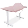 Lineaflex MRC MRC EASY Zit-Sta Bureau – Elektrisch Verstelbaar – 140x80 cm – Blad Dusty Rose