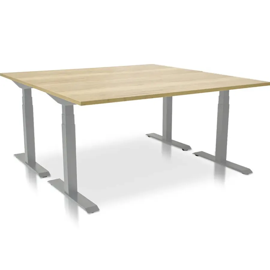 Zit-Sta-Bureaus-MRC PRO elektrisch ARBO zit-sta bureau - 140x80 cm robuust eiken