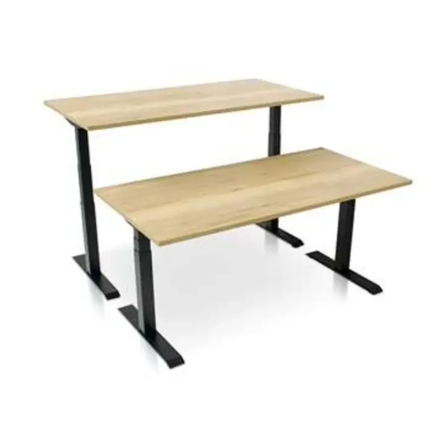 Zit-Sta-Bureaus-MRC PRO elektrisch ARBO zit-sta bureau - 140x80 cm robuust eiken