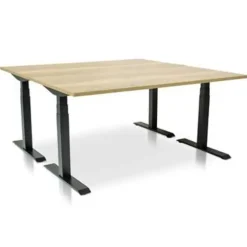 Zit-Sta-Bureaus-MRC PRO elektrisch ARBO zit-sta bureau - 140x80 cm robuust eiken