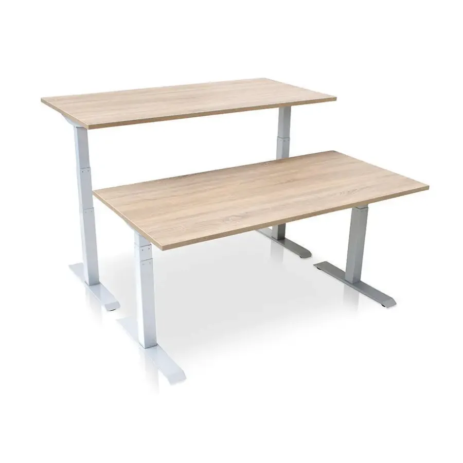 Zit-Sta-Bureaus-MRC PRO elektrisch ARBO zit-sta bureau - 160x80 cm - midden eiken