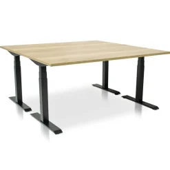 MRC PRO elektrisch ARBO zit-sta bureau - 180x80 cm robuust eiken