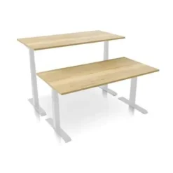 Zit-Sta-Bureaus-MRC PRO elektrisch ARBO zit-sta bureau 120x80 cm robuust eiken